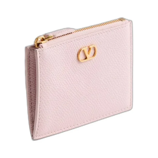 Valentino Vlogo Signature Zip-Up Card Case