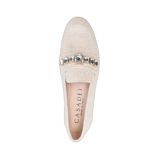 Crystal-Embellished Loafers
