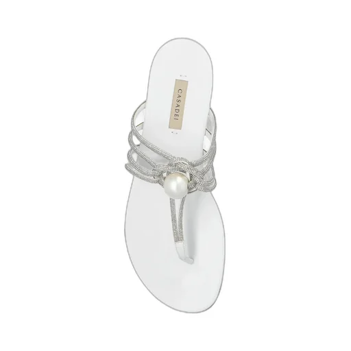 Casadei Strappy Pearl Embellished Sandals