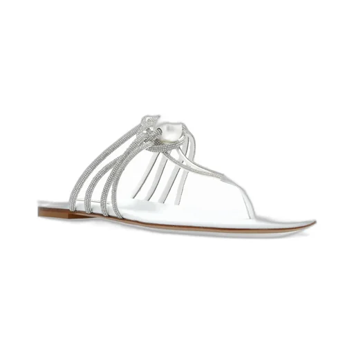 Casadei Strappy Pearl Embellished Sandals