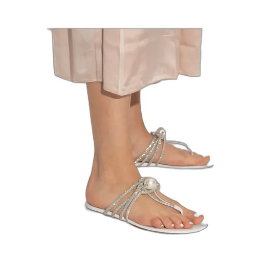Casadei Strappy Pearl Embellished Sandals