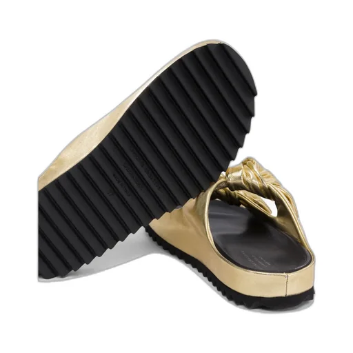 Knotted Double-Strap Sandals