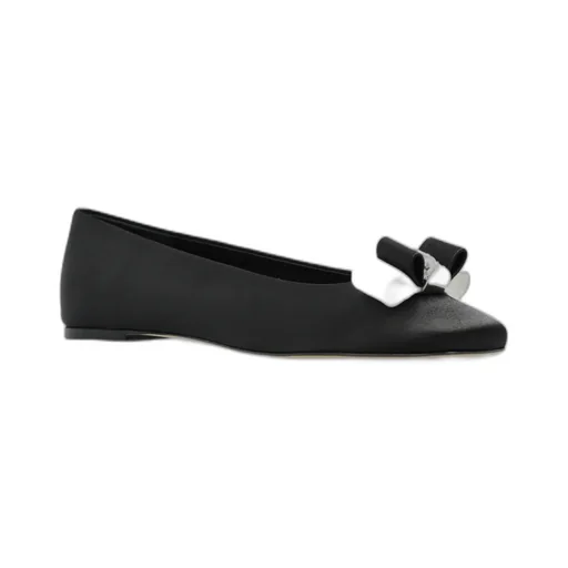 Casadei Bow Accent Ballet Flats