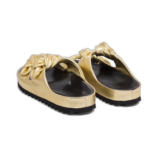 Knotted Double-Strap Sandals