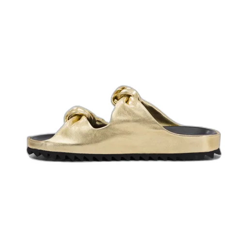 Knotted Double-Strap Sandals