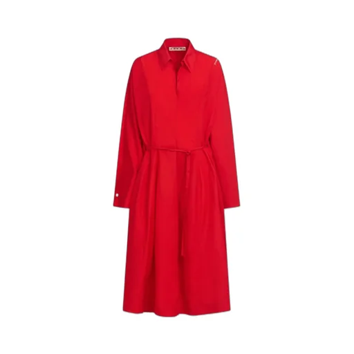 Marni Belted Waist Midi Dress