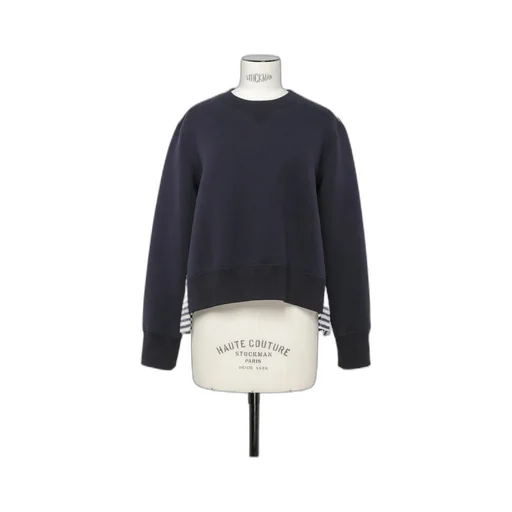Pleated Back-Panel Sweatshirt