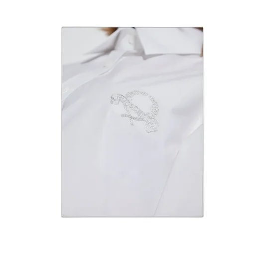 Moschino Logo Embroidered Button-Up Shirt