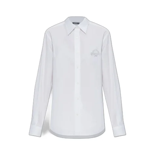 Moschino Logo Embroidered Button-Up Shirt