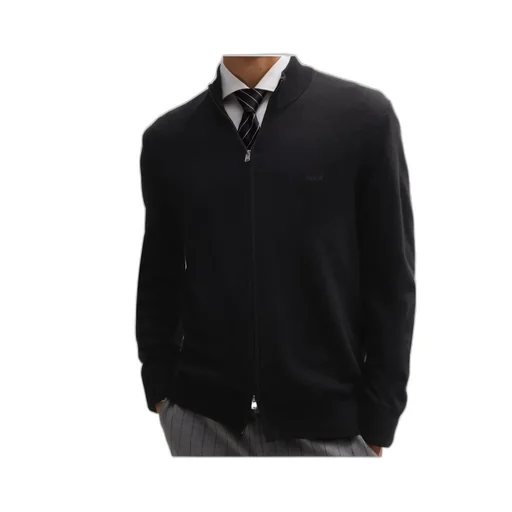 Knitted Zipper Cardigan