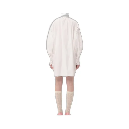 Valentino Ruffled Long-Sleeved Mini Dress