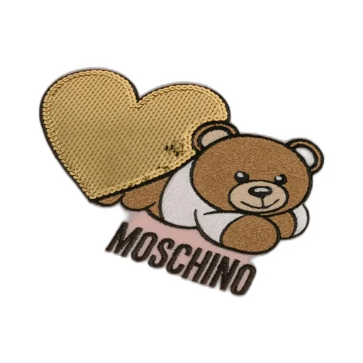Teddy Bear-Embroidered Scarf