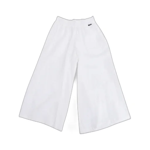 Aspesi Kids Elasticated Waistband Wide Leg Trousers