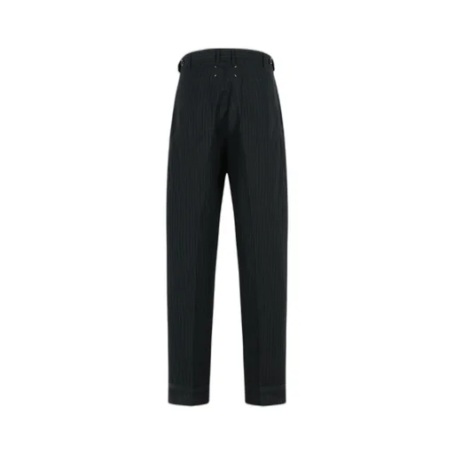 Pinstripe-Pattern Trousers