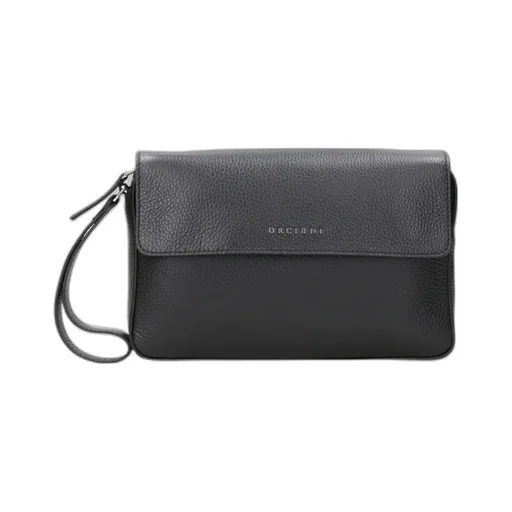 Black Clutch With Logo