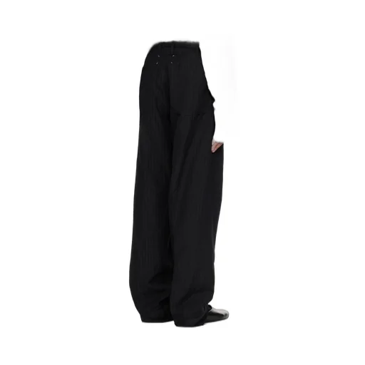 Pinstripe-Pattern Trousers
