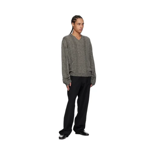 Pinstripe-Pattern Trousers