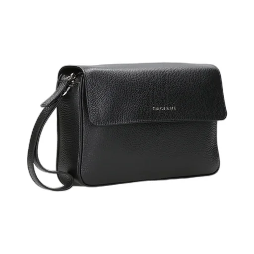 Black Clutch With Logo