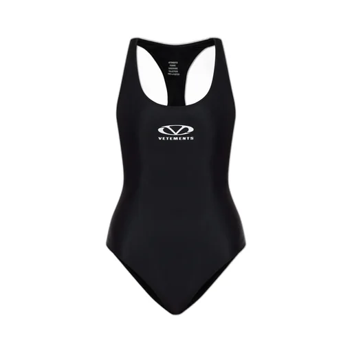 Vetements Racerback Logo Printed One-Piece Swimsuit