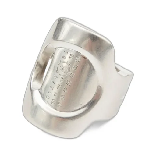 Mm6 Maison Margiela Numeric Cut-Out Open Ring