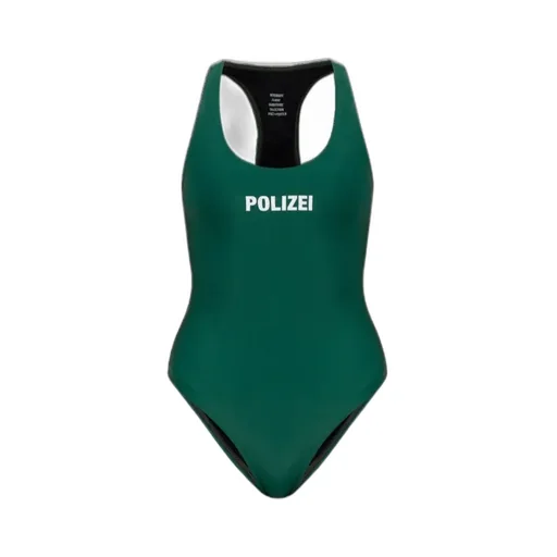 Text-Print Swimsuit