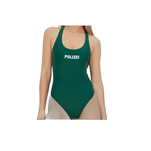 Text-Print Swimsuit