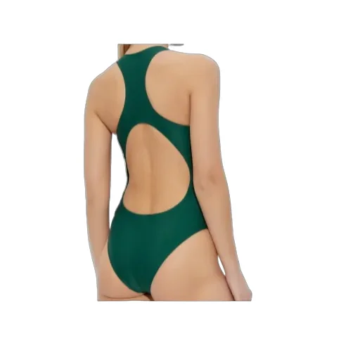 Text-Print Swimsuit