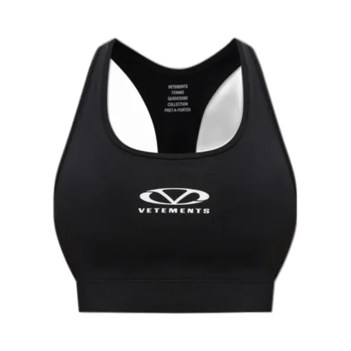 Vetements Racerback Logo Printed Training Top