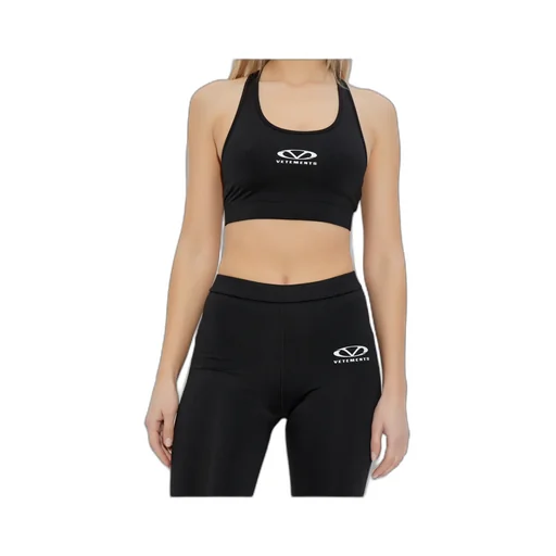 Vetements Racerback Logo Printed Training Top