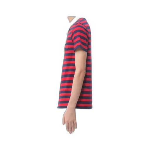 Valentino Striped Button Detailed Polo Shirt