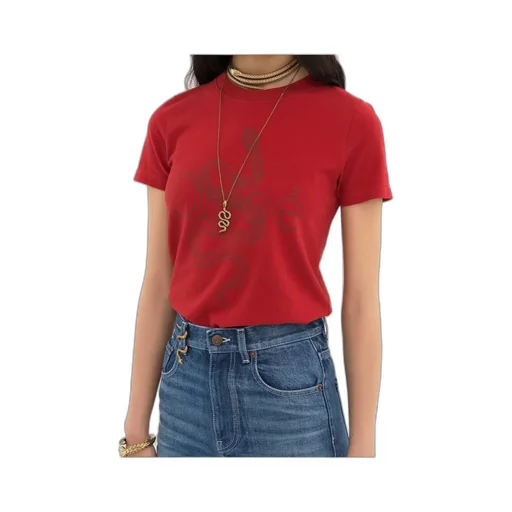 Chloé Snake Printed Crewneck T-Shirt