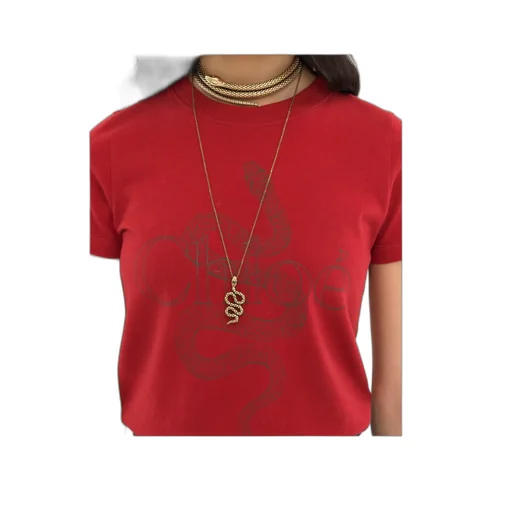 Chloé Snake Printed Crewneck T-Shirt