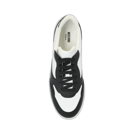 Moschino Logo Embossed Lace-Up Sneakers