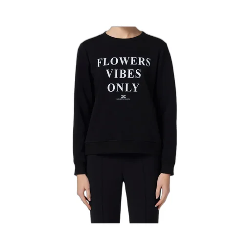 Elisabetta Franchi Logo-Print Crewneck Sweatshirt