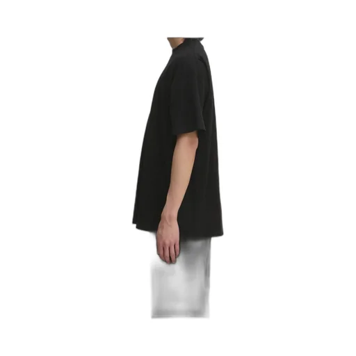 Open-Necked Black Shirt
