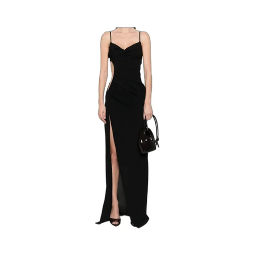 Illusion Cut-Out Gown