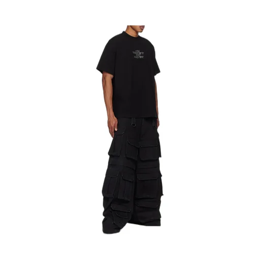 Open-Necked Black Shirt