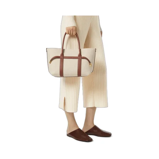 Loro Piana Logo Embossed Shopping Bag