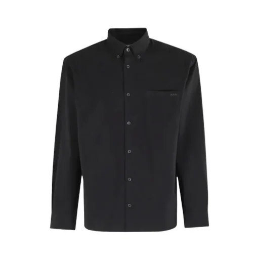 A.P.C. Logo-Embroidered Long-Sleeved Shirt