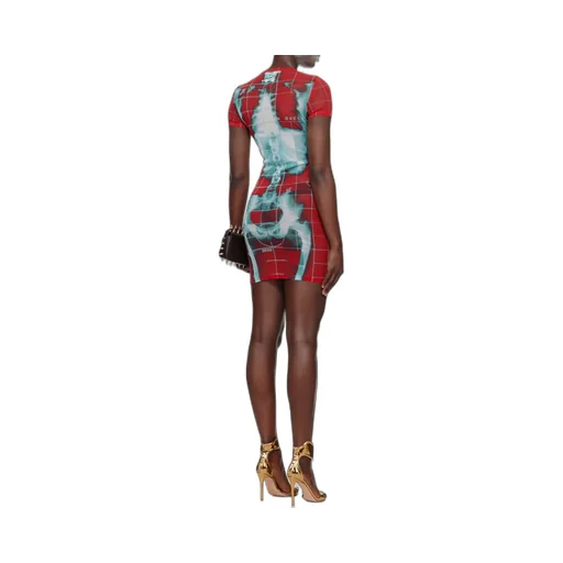 Exclusive Red & Blue Squeletor Mini Dress T-Shirt