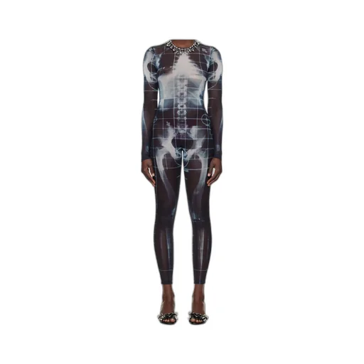 Crew Neck Long Sleeve Jumpsuit