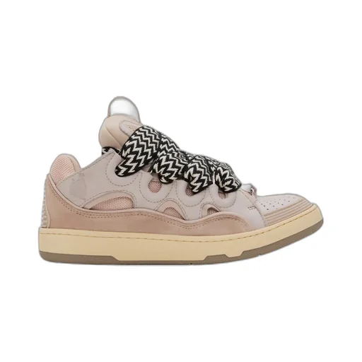Leather Curb Sneakers