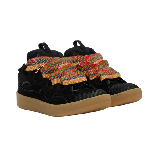 Leather Curb Sneakers