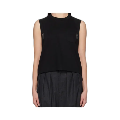 Contrasting-Panel Vest