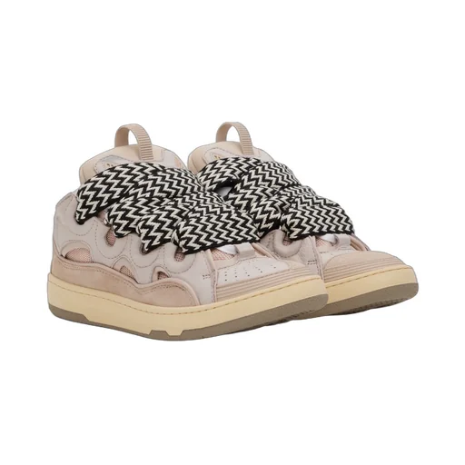 Leather Curb Sneakers
