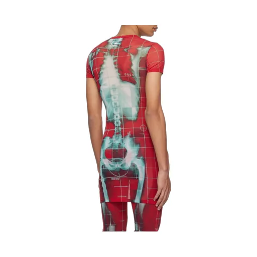 Exclusive Red & Blue Squeletor Mini Dress T-Shirt
