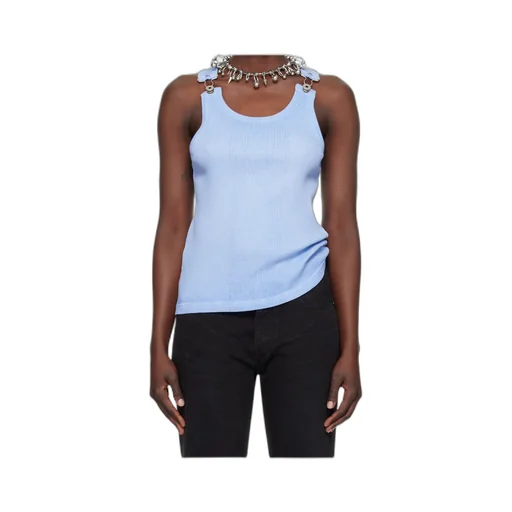 Ribbed-Knit Cotton Vest