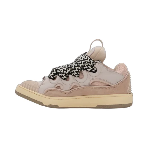 Leather Curb Sneakers