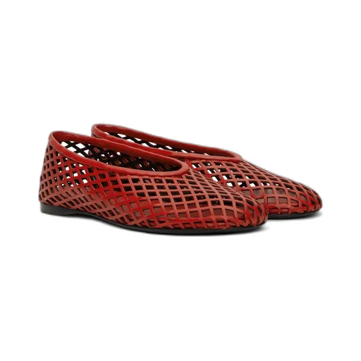 Tee Perforated Ballerina Flats