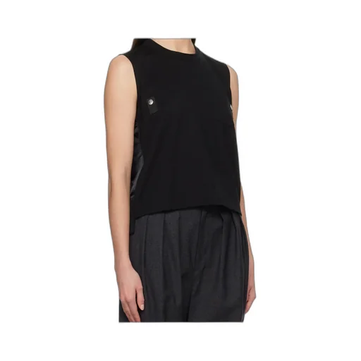 Contrasting-Panel Vest